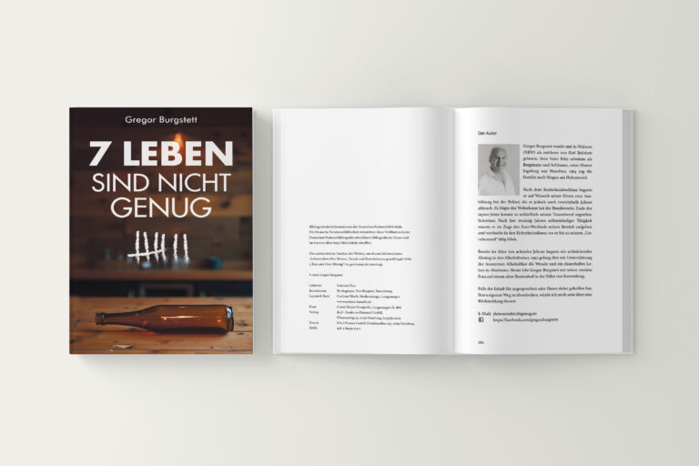 Mockup Covertitelseite, Impressum, Über den Autor